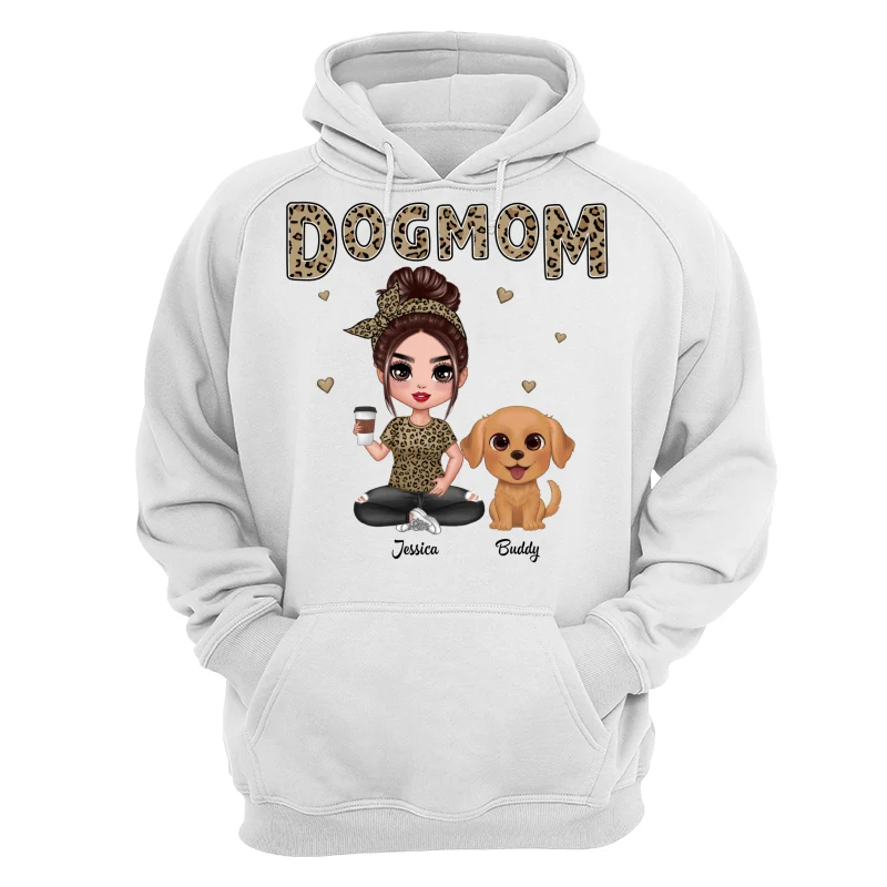 Leopard Dog Mom Watercolor Cute Dogs Personalized Shirt - Image 13