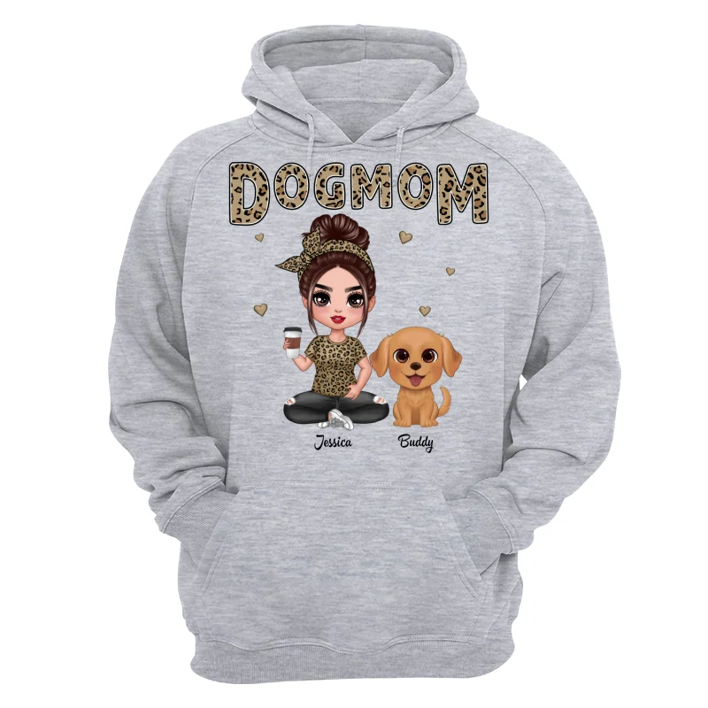 Leopard Dog Mom Watercolor Cute Dogs Personalized Shirt - Image 14