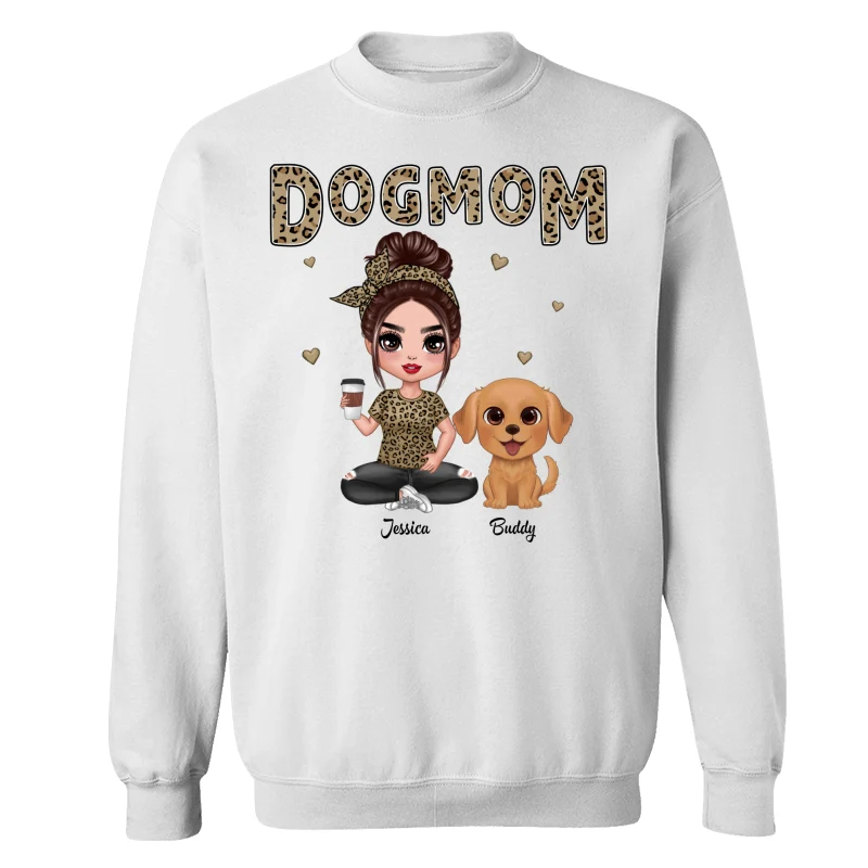 Leopard Dog Mom Watercolor Cute Dogs Personalized Shirt - Image 17