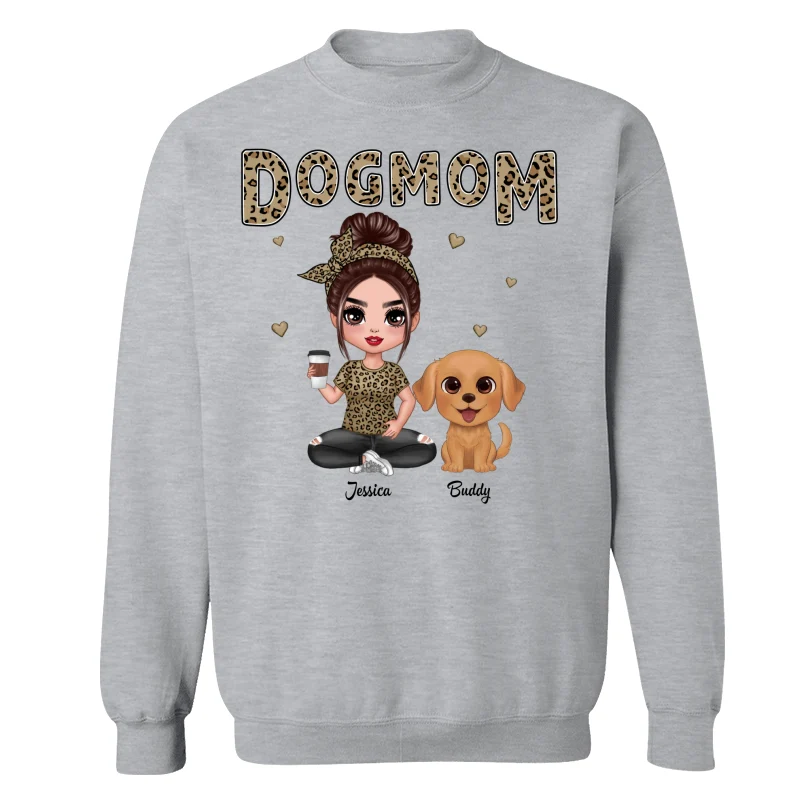 Leopard Dog Mom Watercolor Cute Dogs Personalized Shirt - Image 18
