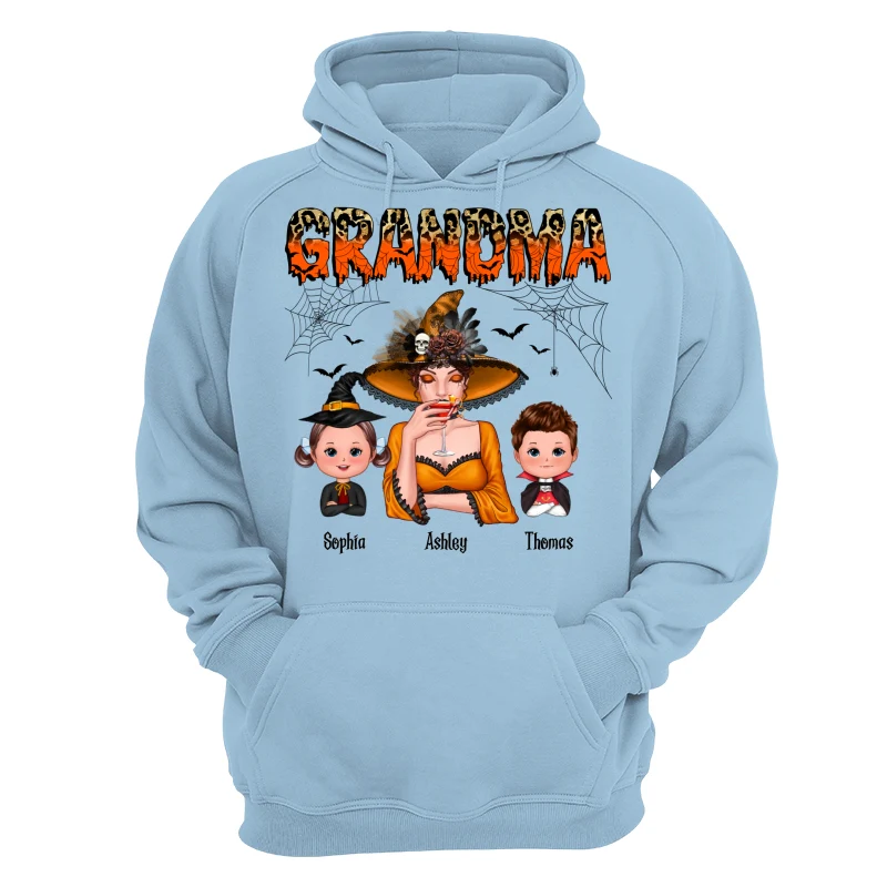 Leopard Halloween Grandma Mom And Kids Personalized Shirt - Image 16