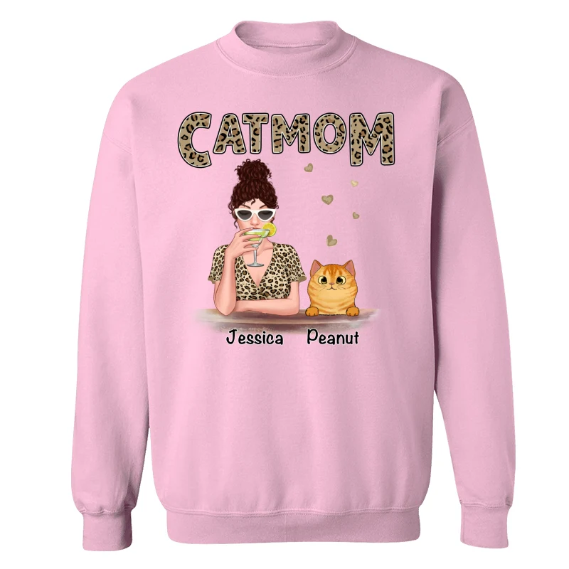Leopard Shirt Cat Mom Fluffy Cats Personalized Shirt - Image 19