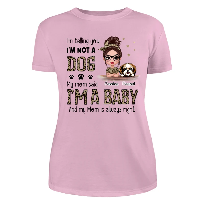 Leopard Shirt Dog Babies Dog Mom Personalized Shirt - Image 11