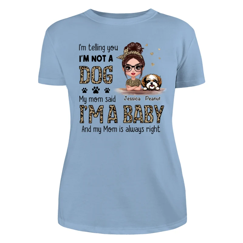 Leopard Shirt Dog Babies Dog Mom Personalized Shirt - Image 12