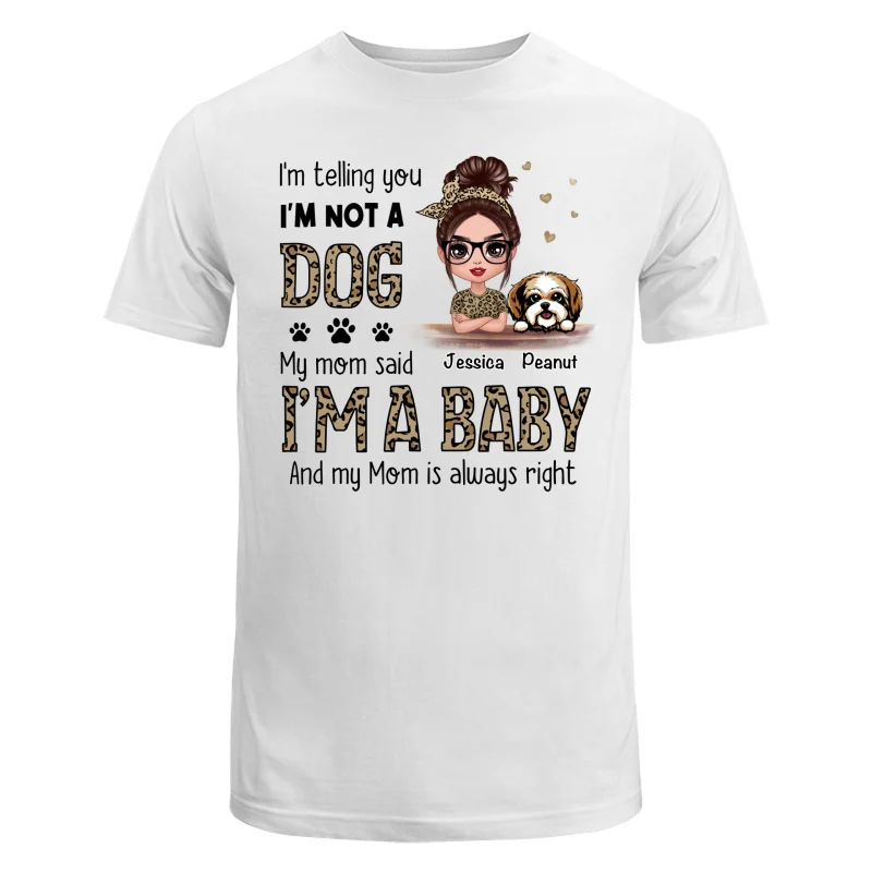 Leopard Shirt Dog Babies Dog Mom Personalized Shirt - Image 5