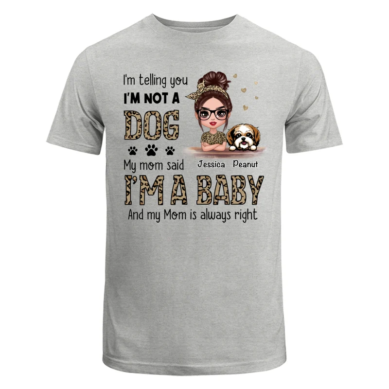 Leopard Shirt Dog Babies Dog Mom Personalized Shirt - Image 6