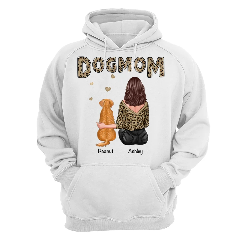 Leopard Shirt Dog Mom Back View Personalized Shirt - Image 13