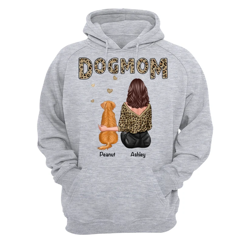 Leopard Shirt Dog Mom Back View Personalized Shirt - Image 14