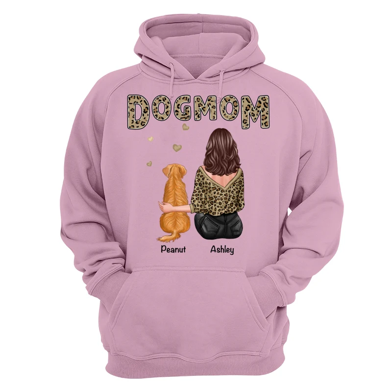 Leopard Shirt Dog Mom Back View Personalized Shirt - Image 15