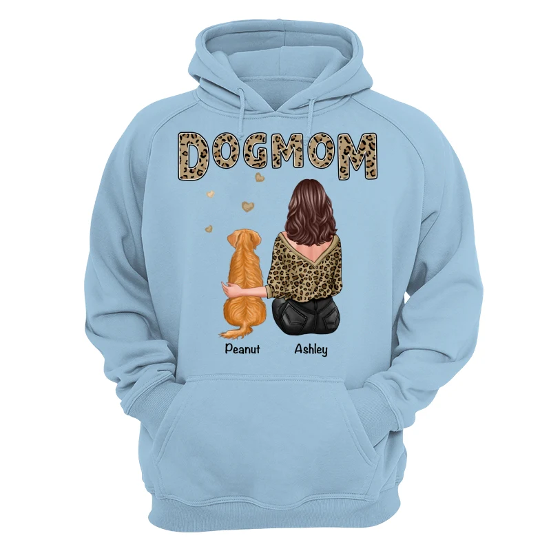 Leopard Shirt Dog Mom Back View Personalized Shirt - Image 16