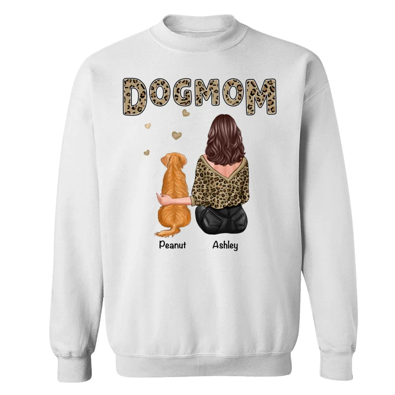 Leopard Shirt Dog Mom Back View Personalized Shirt - Image 17