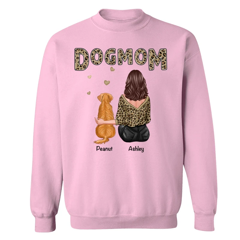 Leopard Shirt Dog Mom Back View Personalized Shirt - Image 19