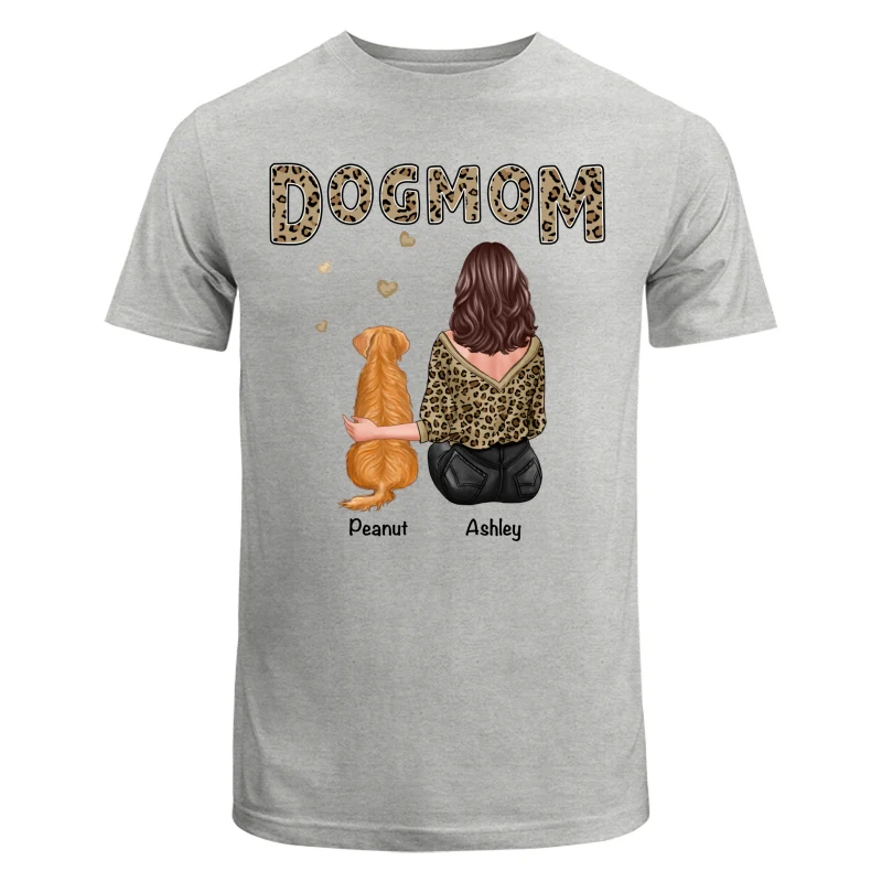 Leopard Shirt Dog Mom Back View Personalized Shirt - Image 6