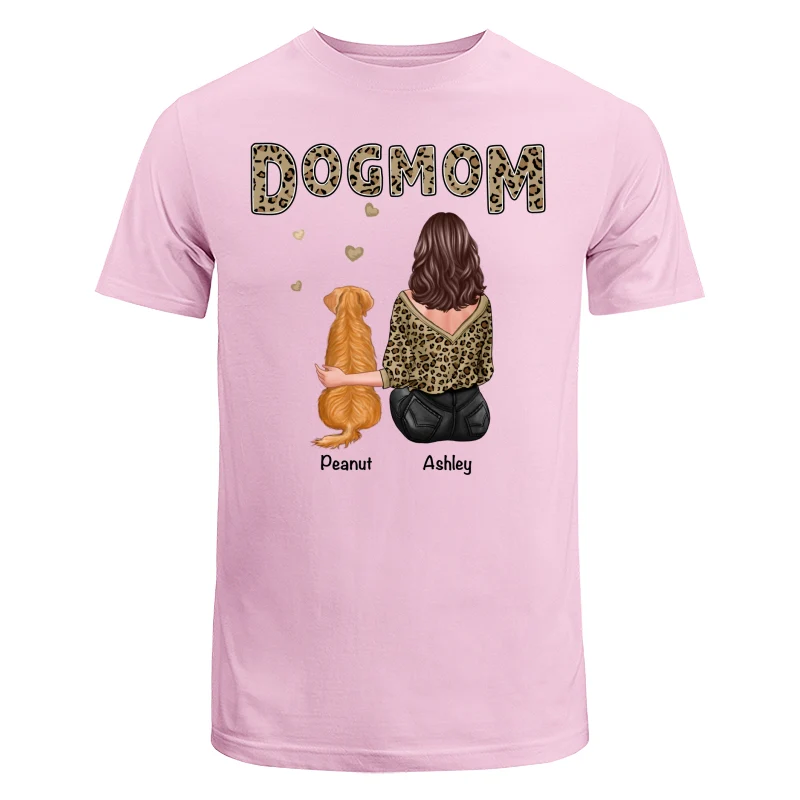 Leopard Shirt Dog Mom Back View Personalized Shirt - Image 7