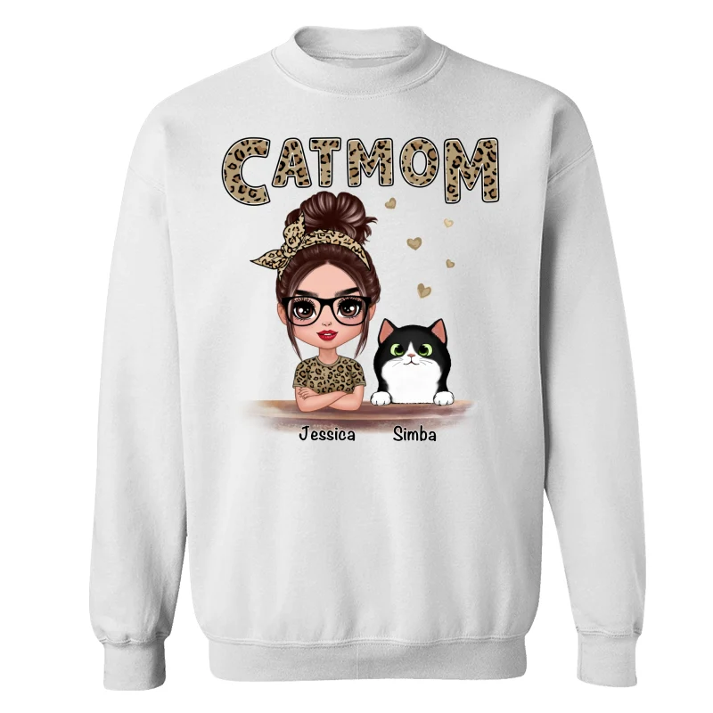 Leopard Shirt Doll Cat Mom Personalized Shirt - Image 17