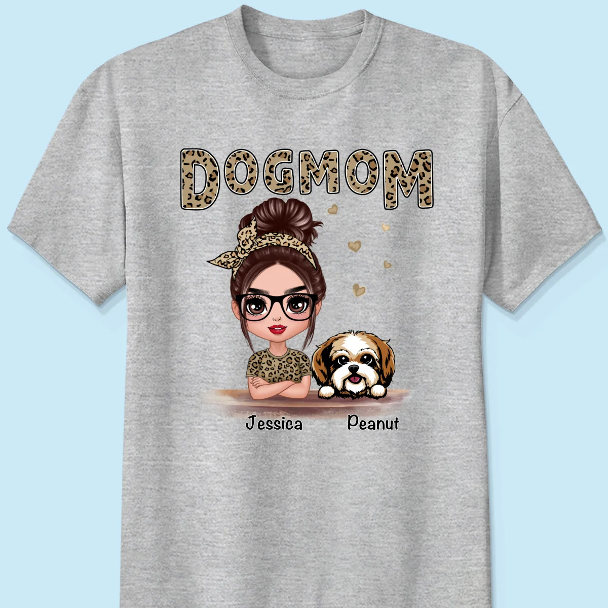 Leopard Shirt Doll Dog Mom - Personalized Shirt - Image 10
