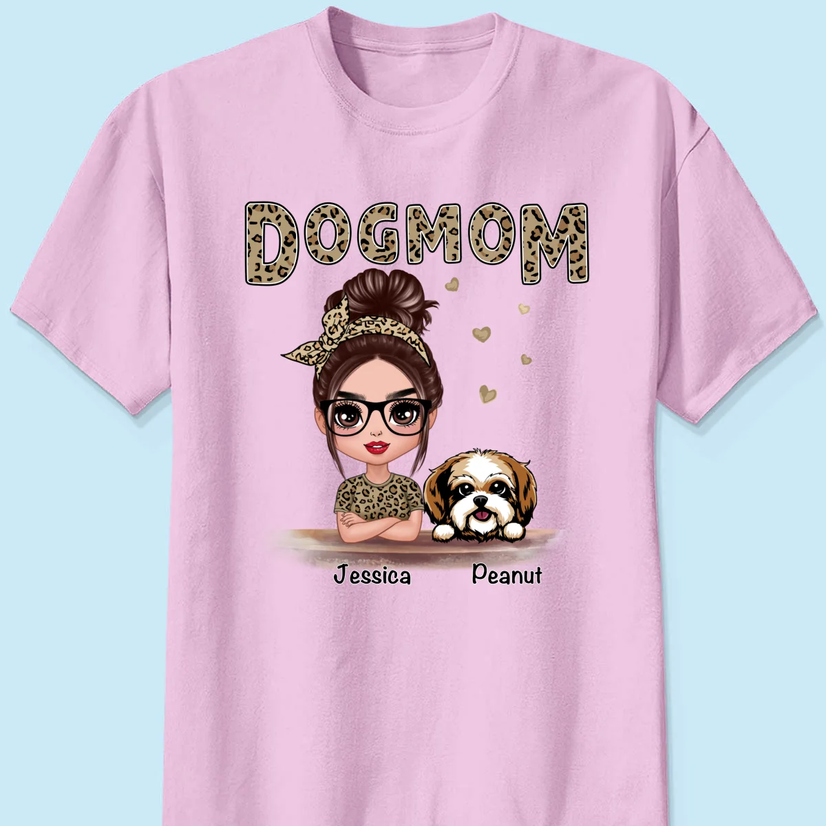 Leopard Shirt Doll Dog Mom - Personalized Shirt - Image 11