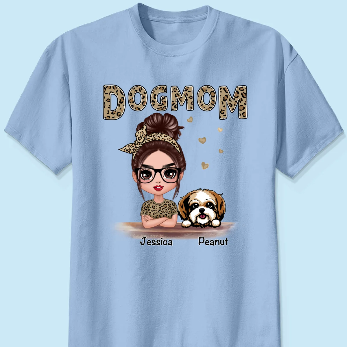 Leopard Shirt Doll Dog Mom - Personalized Shirt - Image 12