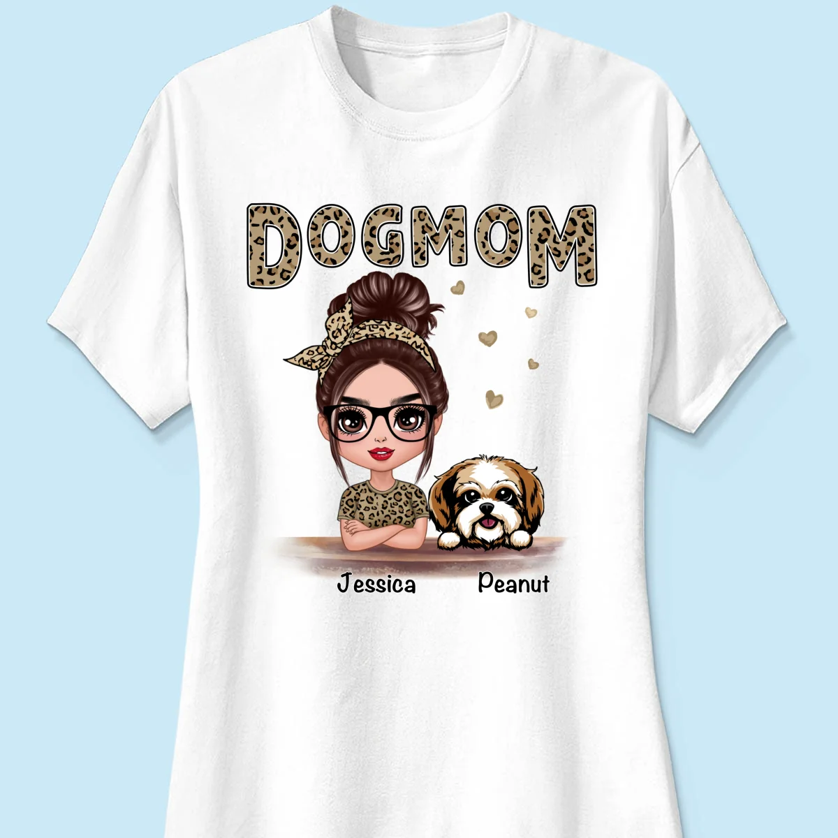 Leopard Shirt Doll Dog Mom - Personalized Shirt - Image 13