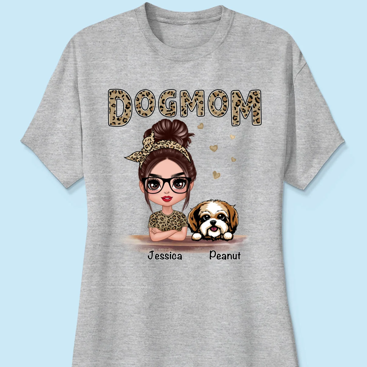Leopard Shirt Doll Dog Mom - Personalized Shirt - Image 14