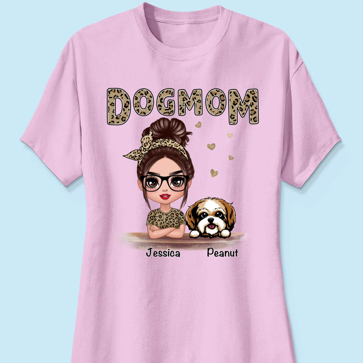 Leopard Shirt Doll Dog Mom - Personalized Shirt - Image 15
