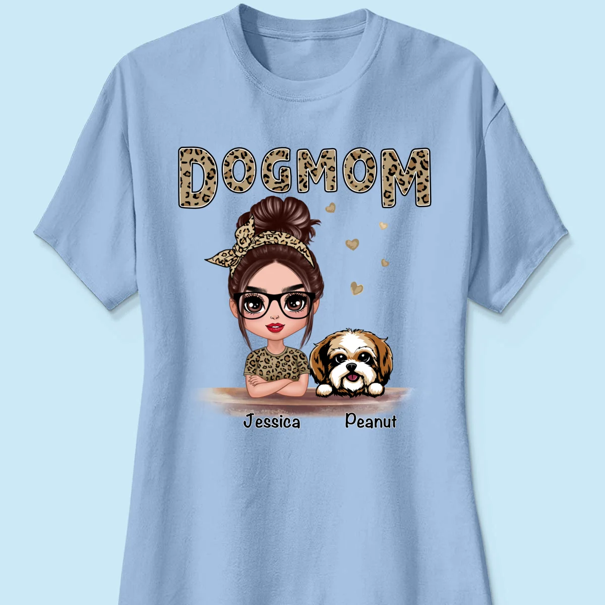 Leopard Shirt Doll Dog Mom - Personalized Shirt - Image 16
