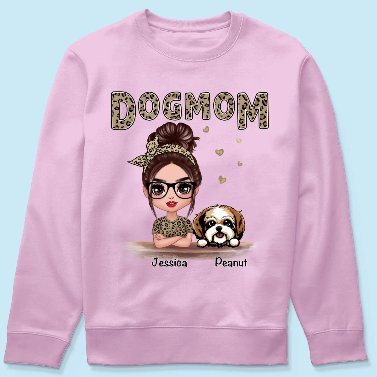 Leopard Shirt Doll Dog Mom - Personalized Shirt - Image 23