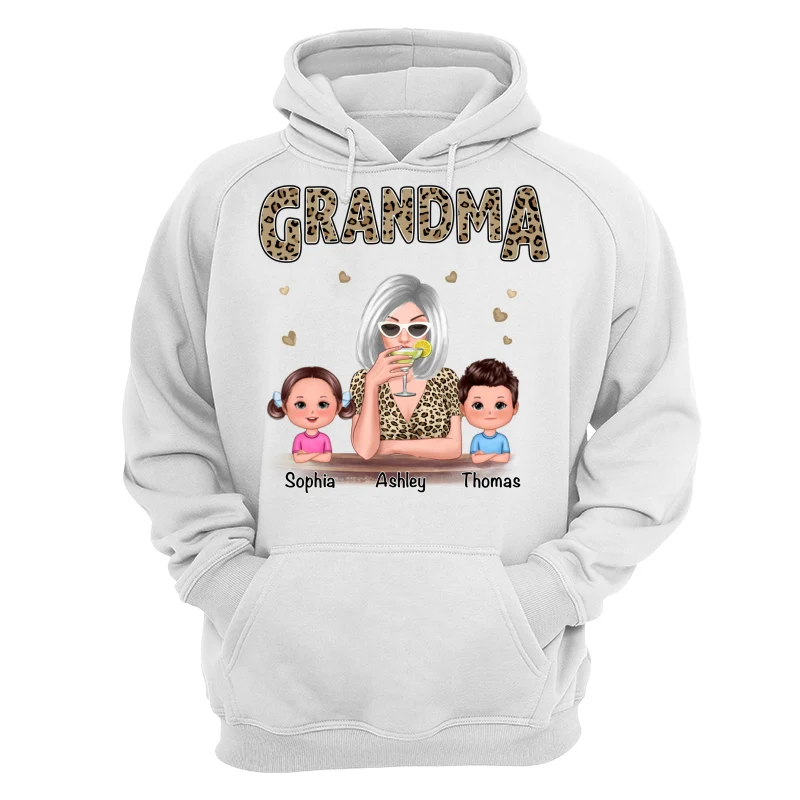 Leopard Shirt Grandma Grandkids Personalized Shirt - Image 13