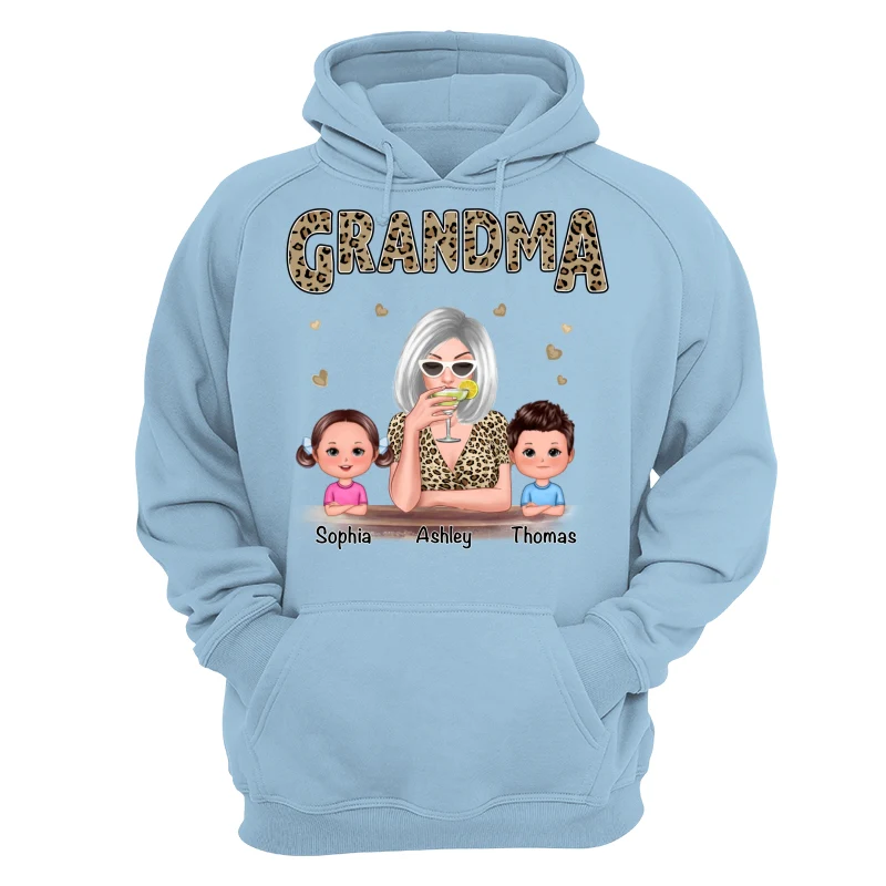Leopard Shirt Grandma Grandkids Personalized Shirt - Image 16