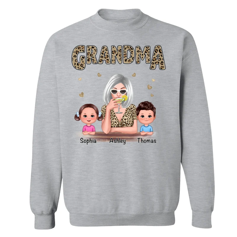 Leopard Shirt Grandma Grandkids Personalized Shirt - Image 18