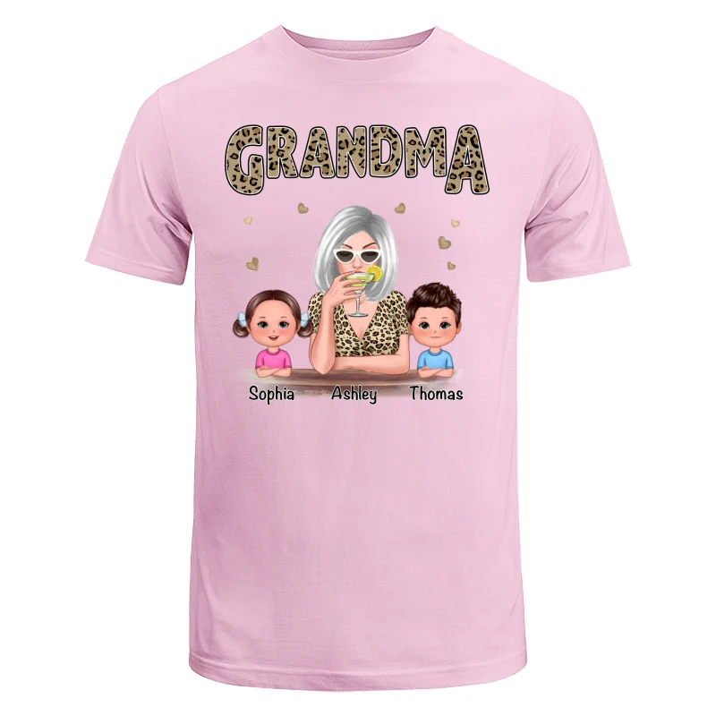 Leopard Shirt Grandma Grandkids Personalized Shirt - Image 7