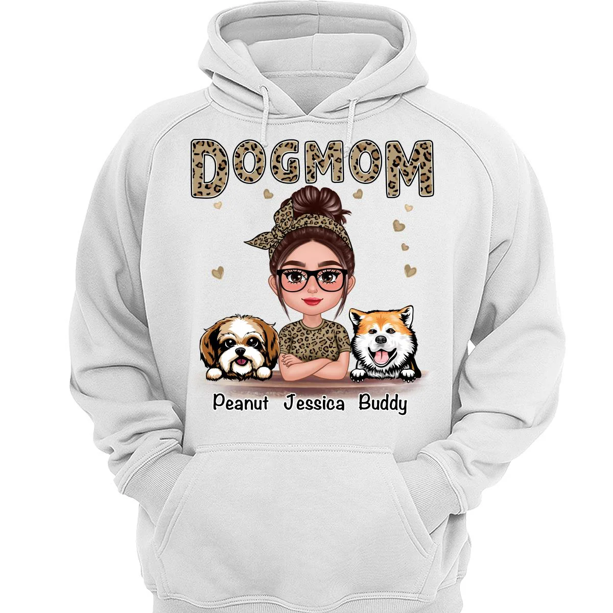 Leopard Shirt Pretty Doll Dog Mom Personalized Shirt - Image 3