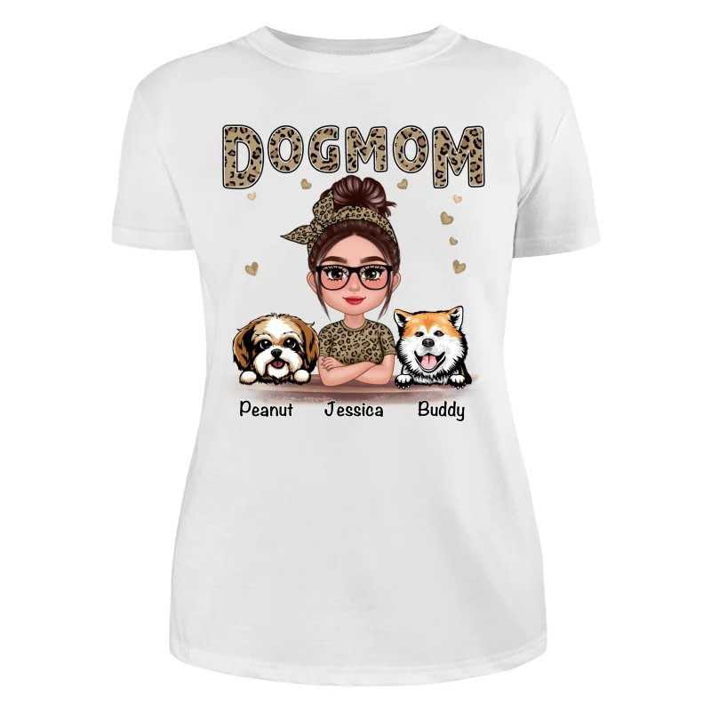 Leopard Shirt Pretty Doll Dog Mom Personalized Shirt - Image 9