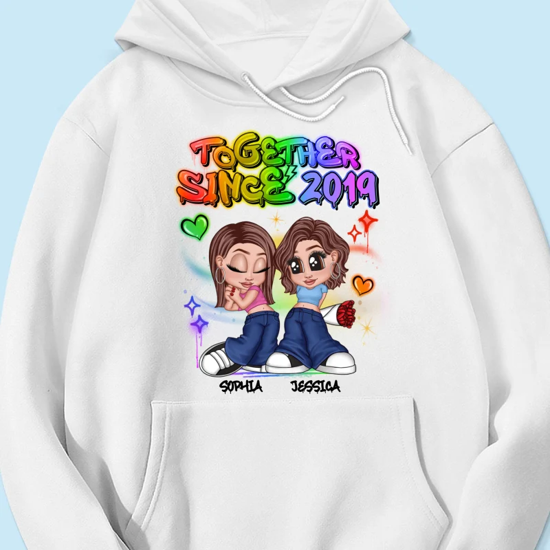 LGBT Y2K Couple Airbrushed Personalized Shirt, Pride Month Gift For Couple, For Him, For Her - Image 18