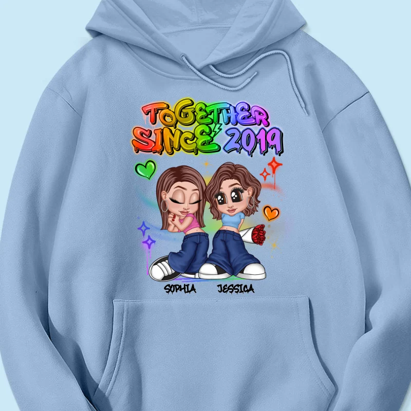 LGBT Y2K Couple Airbrushed Personalized Shirt, Pride Month Gift For Couple, For Him, For Her - Image 21