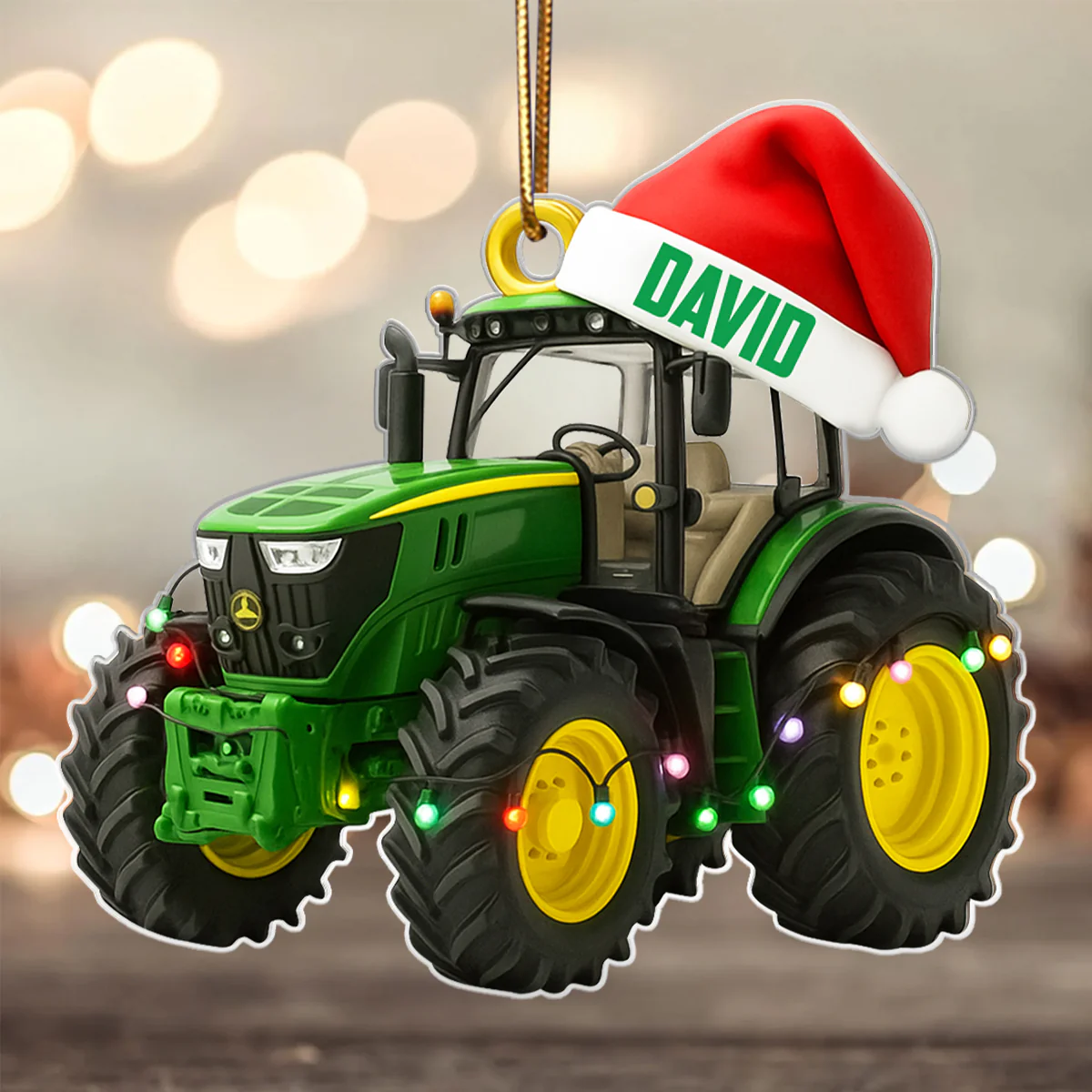 Life Is Better With Big Machines – Personalized Acrylic Ornament – Fun Gift for Tractor Lovers - Image 5