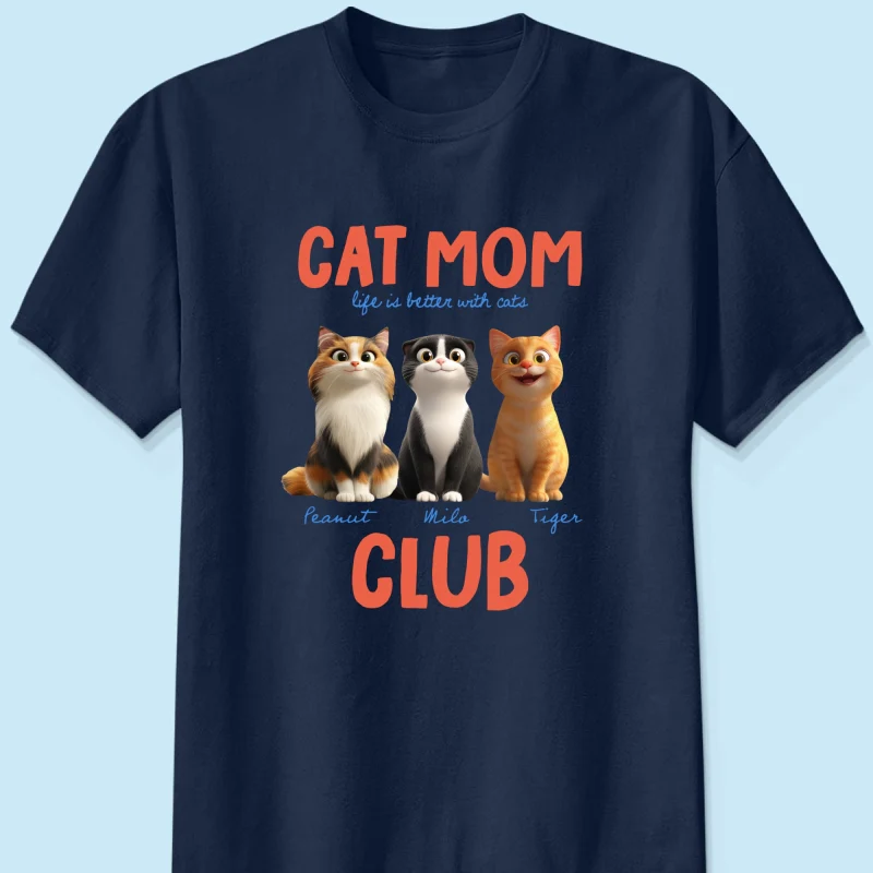 Life Is Better With Cats - Personalized Shirt - Gift For Cat Lovers - Image 10