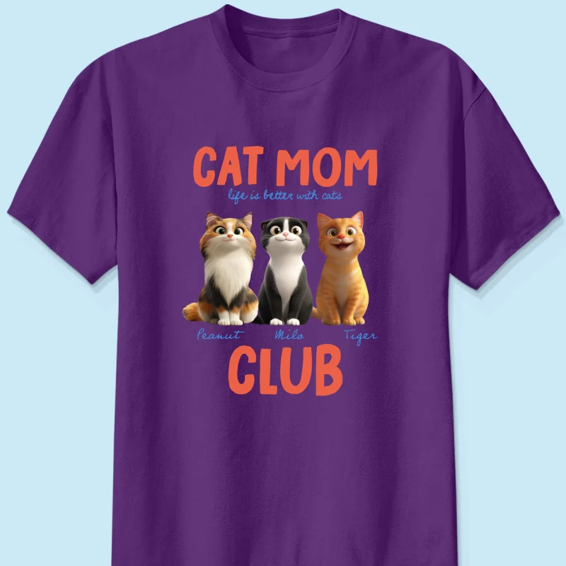 Life Is Better With Cats - Personalized Shirt - Gift For Cat Lovers - Image 12