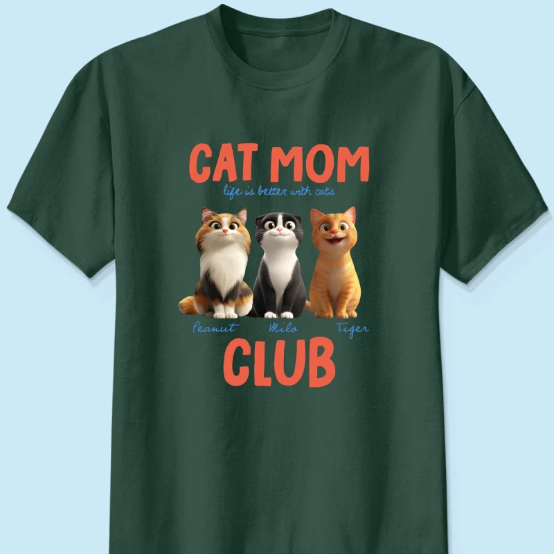 Life Is Better With Cats - Personalized Shirt - Gift For Cat Lovers - Image 13