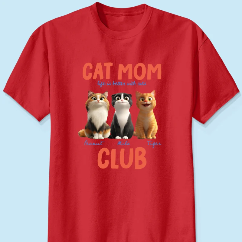 Life Is Better With Cats - Personalized Shirt - Gift For Cat Lovers - Image 15