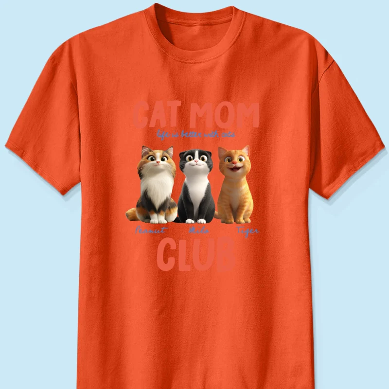 Life Is Better With Cats - Personalized Shirt - Gift For Cat Lovers - Image 16