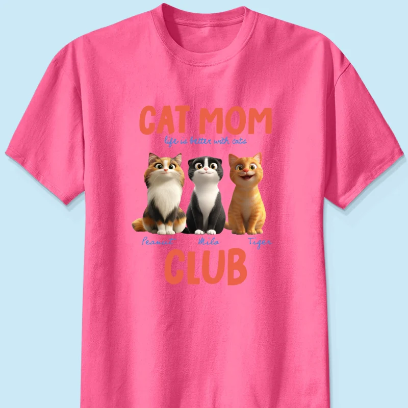Life Is Better With Cats - Personalized Shirt - Gift For Cat Lovers - Image 17