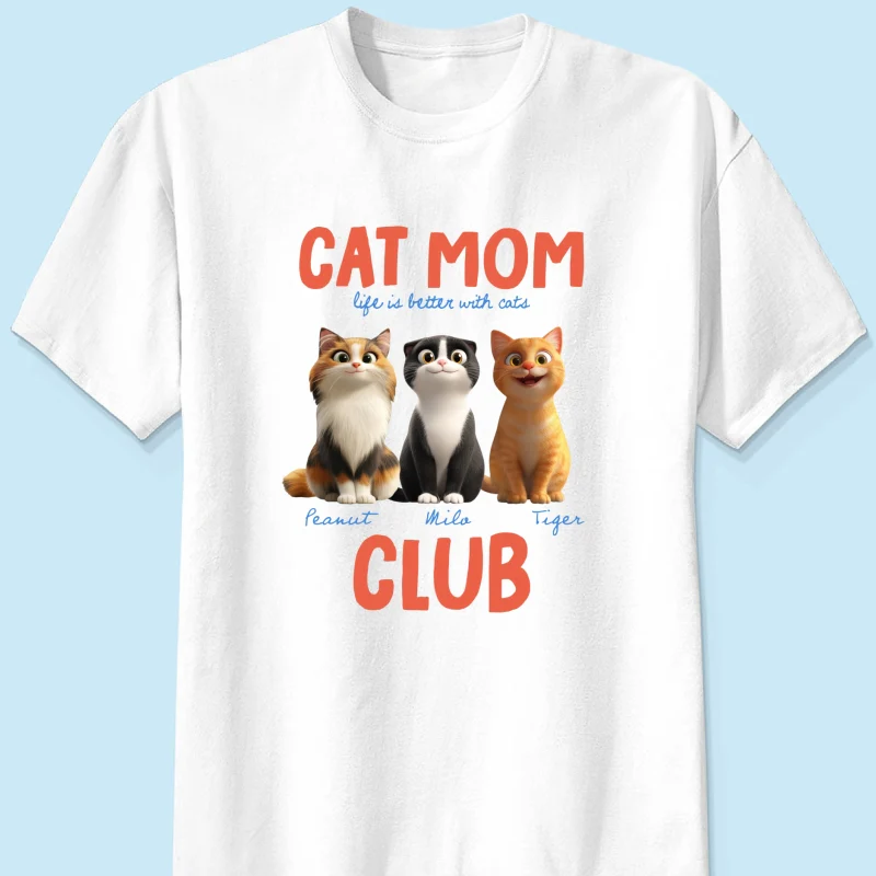 Life Is Better With Cats - Personalized Shirt - Gift For Cat Lovers - Image 19