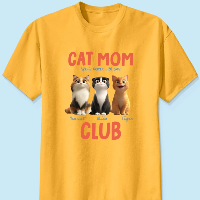 Life Is Better With Cats - Personalized Shirt - Gift For Cat Lovers - Image 23