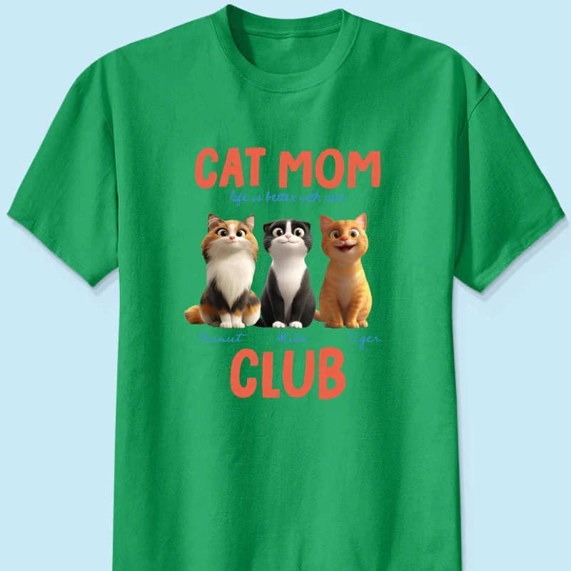 Life Is Better With Cats - Personalized Shirt - Gift For Cat Lovers - Image 24
