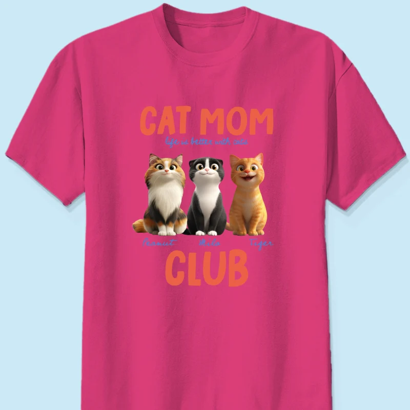 Life Is Better With Cats - Personalized Shirt - Gift For Cat Lovers - Image 25