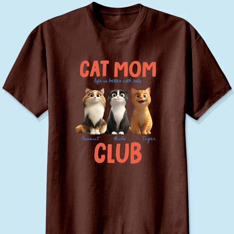 Life Is Better With Cats - Personalized Shirt - Gift For Cat Lovers - Image 26