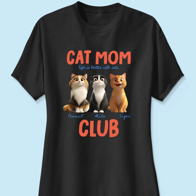 Life Is Better With Cats - Personalized Shirt - Gift For Cat Lovers - Image 28