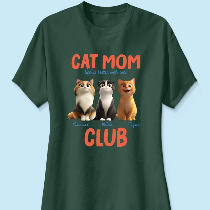 Life Is Better With Cats - Personalized Shirt - Gift For Cat Lovers - Image 32