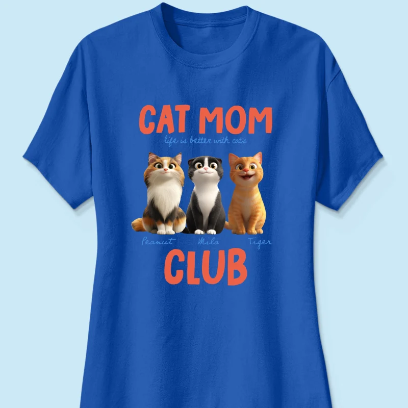 Life Is Better With Cats - Personalized Shirt - Gift For Cat Lovers - Image 33